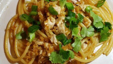 Soy Butter Pasta with Chicken