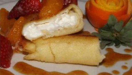 Cottage Cheese Blintzes